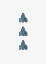 Citron Spaceship Reusable Ice Packs - Set of 3 for Lunch Boxes & Coolers