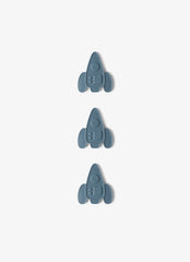Citron Spaceship Reusable Ice Packs - Set of 3 for Lunch Boxes & Coolers