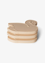 Citron Swan Reusable Ice Packs - Set of 3 for Lunch Boxes & Coolers