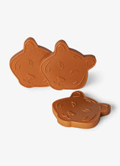 Citron Tiger Reusable Ice Packs - Set of 3 for Lunch Boxes & Coolers