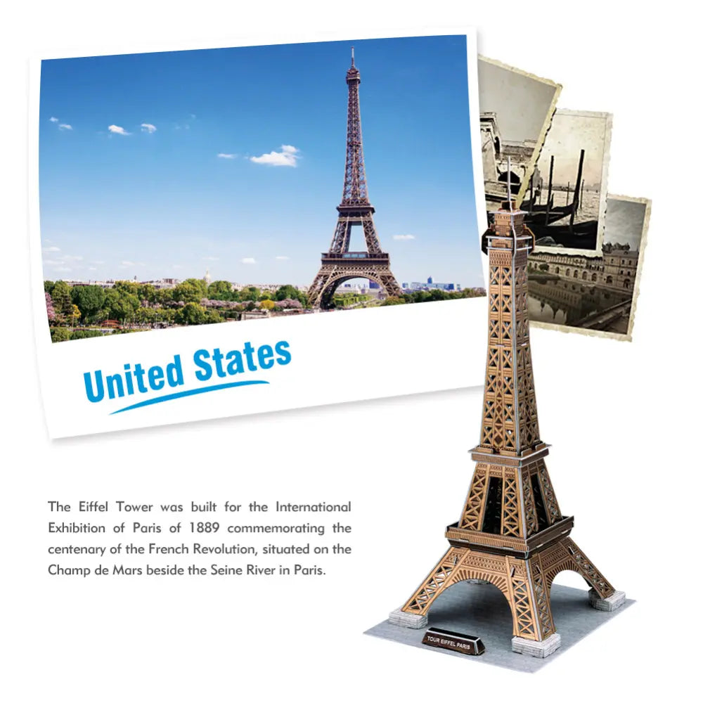 3D Puzzle Eiffel Tower 39-Piece