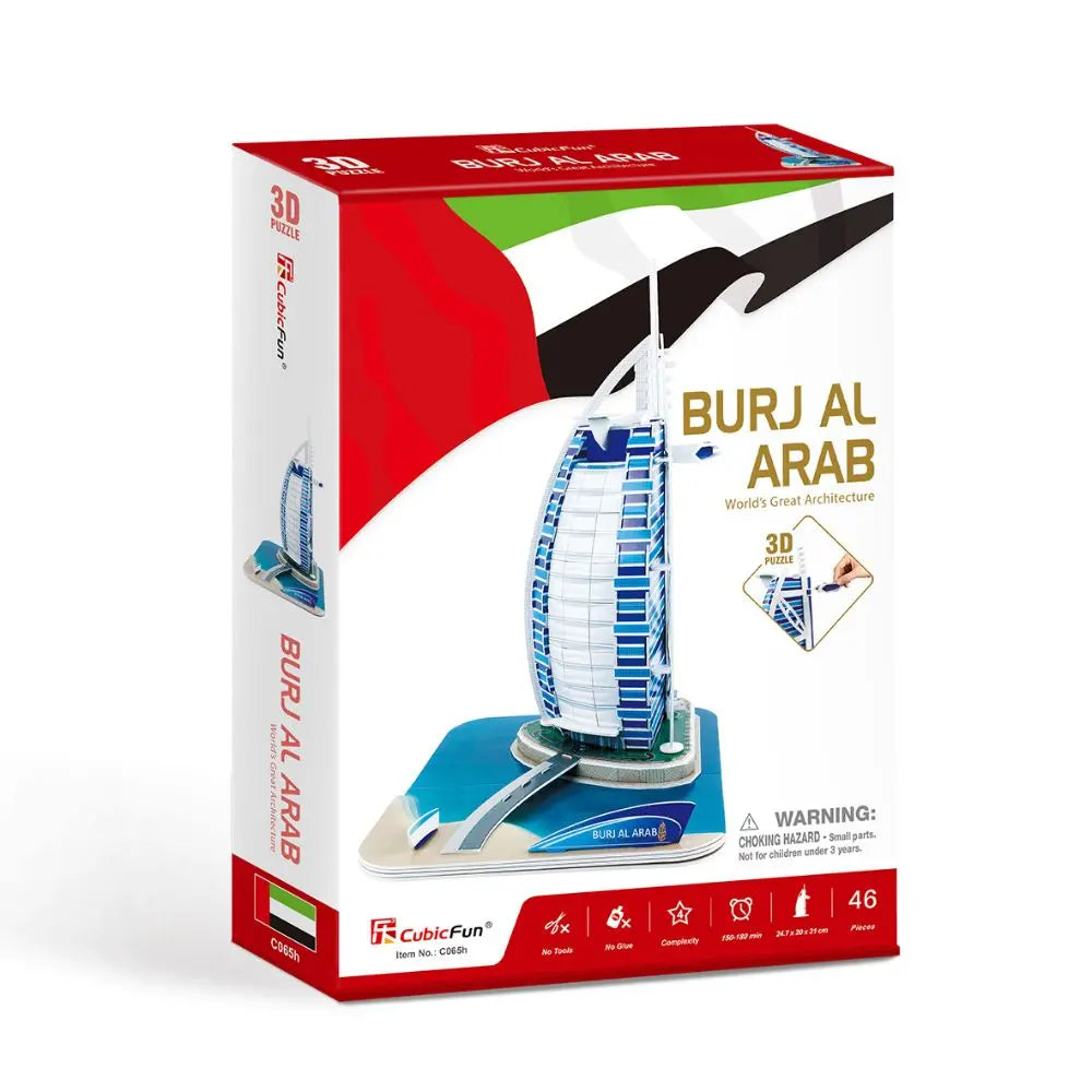 3D Puzzle Burj Al Arab 46-pieces UAE