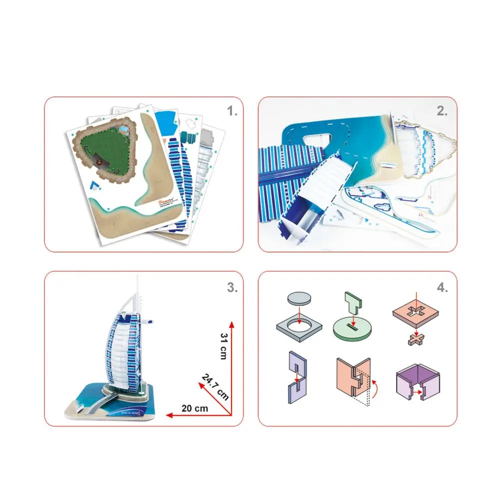 3D Puzzle Burj Al Arab 46-pieces UAE