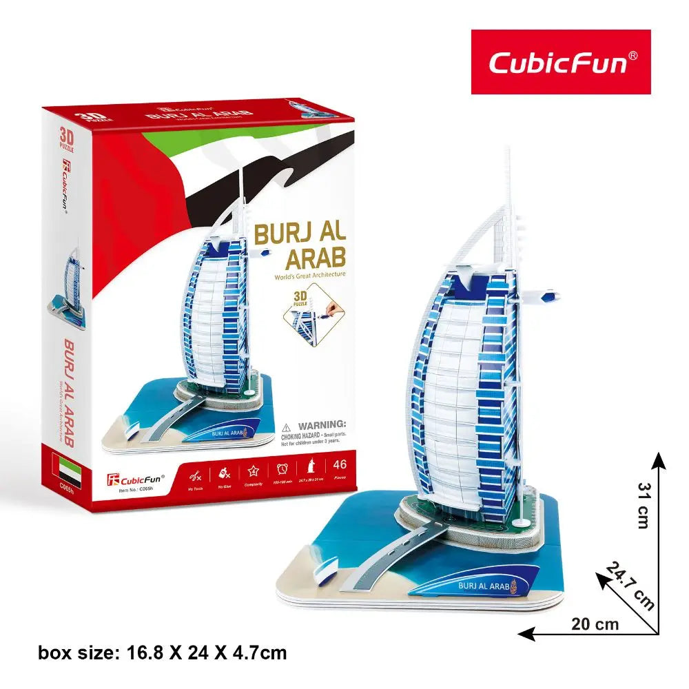 3D Puzzle Burj Al Arab 46-pieces UAE