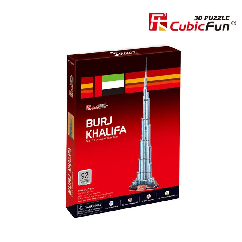 3D Puzzle Burj Khalifa 92-pieces UAE