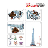 3D Puzzle Burj Khalifa 92-pieces UAE