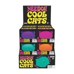 Needoh Cool Cat Sensory Squeeze Toy for Kids Assorted Colors