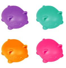 Needoh Cool Cat Sensory Squeeze Toy for Kids Assorted Colors