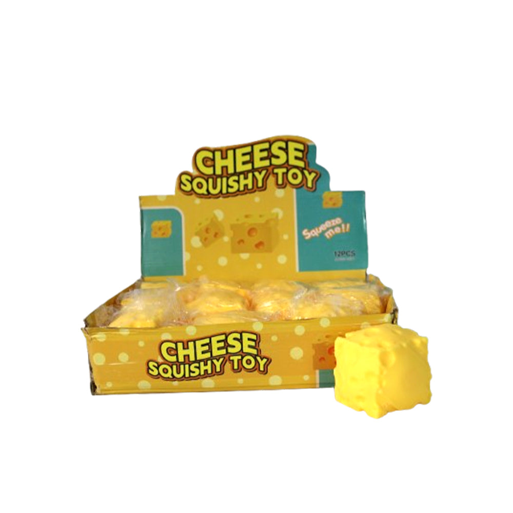 Power Joy Cheese-Shaped Squishy Sensory Toy for Kids