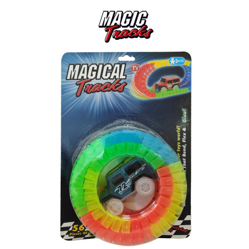 Power Joy Magic Track Blister 56-Piece Battery Operated Track Set
