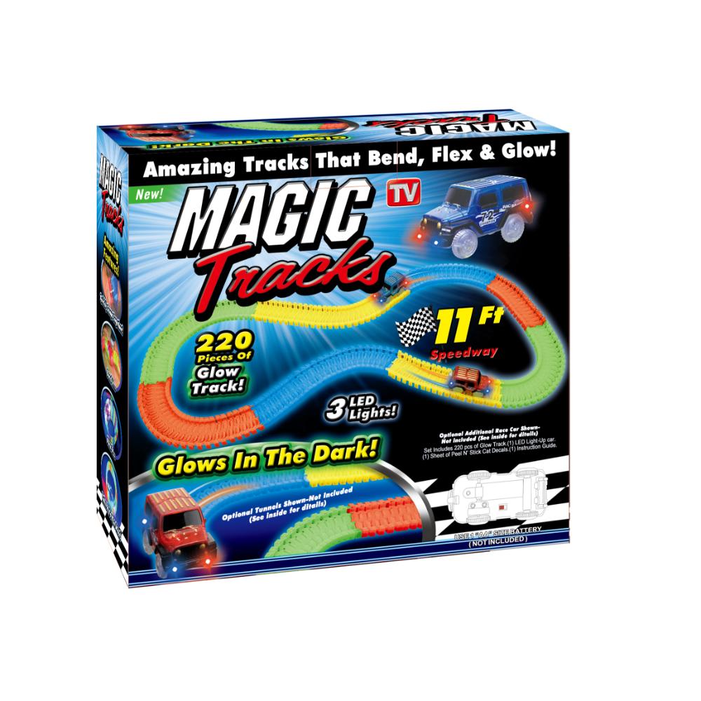 Foot Track Magic Power Joy Magic Track 220-pieces 11Ft Battery Operated