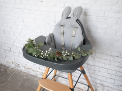 Childhome Evolu 2 Chair 2 in 1 + Bumper Natural Anthracite