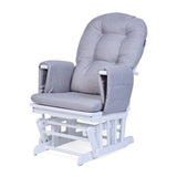 Childhome Gliding Chair With Footrest Canvas Grey
