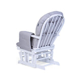 Childhome Gliding Chair With Footrest Canvas Grey