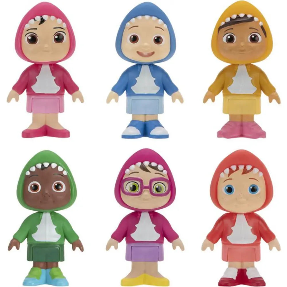 CoComelon Family & Friends 3-Inch Figure Shark Theme 6PK