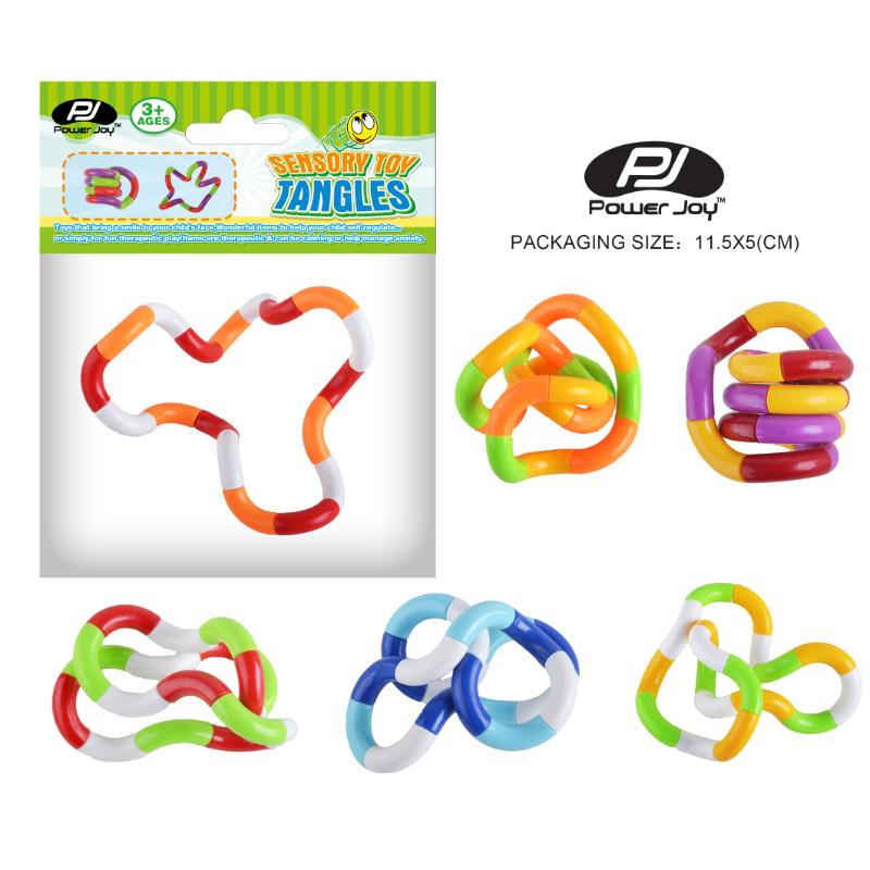 Multicolor Tangle Sensory Fidget Toy 36cm for Stress Relief & Focus