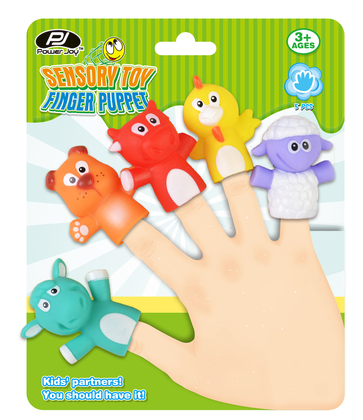 Animal Finger Puppets Set for Storytelling & Imaginative Play 5-pieces
