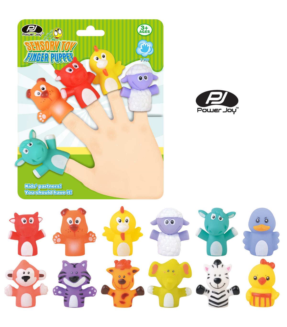 Animal Finger Puppets Set for Storytelling & Imaginative Play 5-pieces