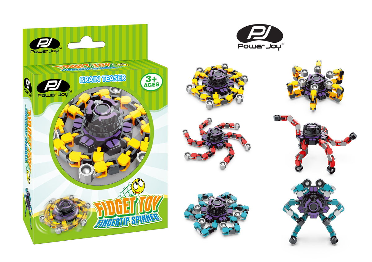 Fidget Spinner Sensory Toy 3 Assorted Designs - Sold per piece