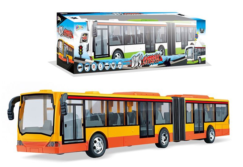 Kidzpro RC Express Bus with Lights – Remote-Controlled Toy Bus Assorted Colors, Random Selection