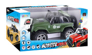 Kidzpro 1:10 RC Monster Truck with Lights - Assorted Colors, Random Selection