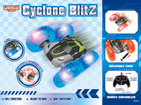 Demoz RC Cyclone Blitz 2.4GHz Battery Operated Stunt Car with LED Lights - Sold per piece (Selection is random and subject to availability)