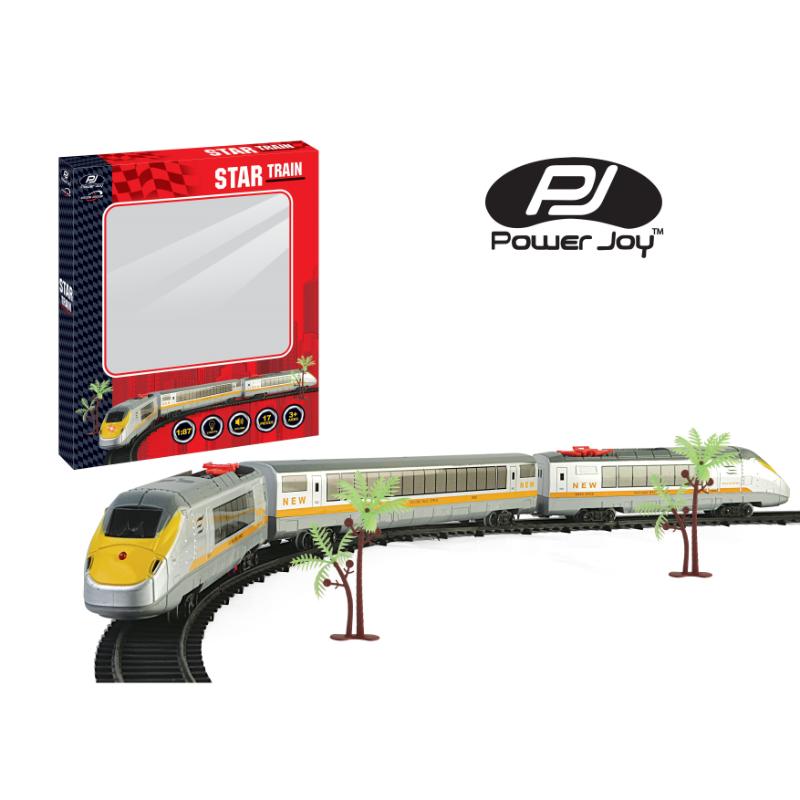 Power Joy Vroom Vroom Star Metro Train Set Battery Operated Train with Lights