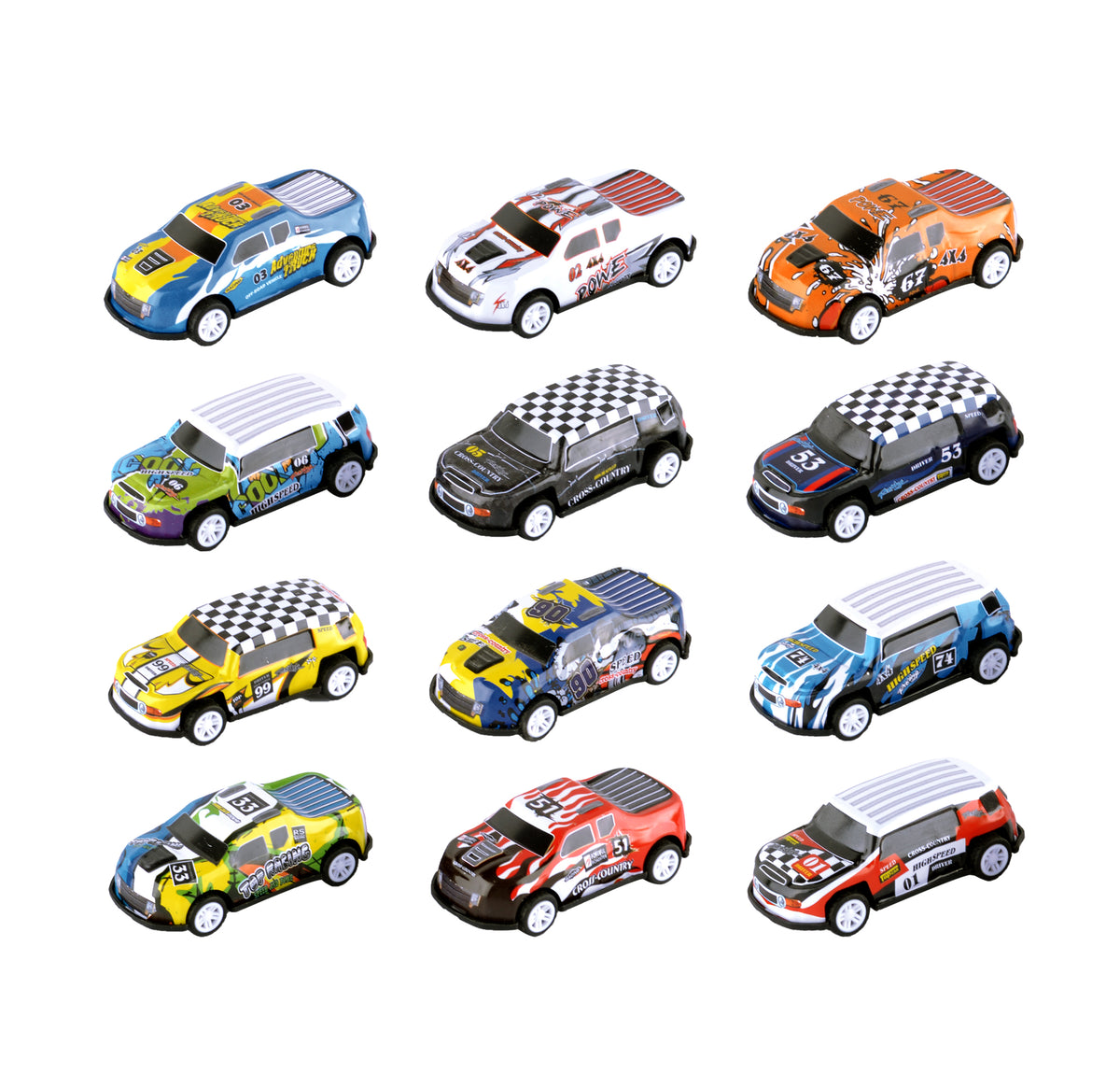 Power Joy Vroom Vroom 1:64 Die-Cast Pull-Back Toy Car - Assorted Colours & Designs, Sold Per Piece