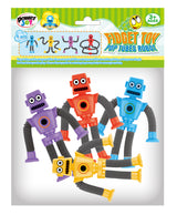 Power Joy Fidget Toy Pop Tubes Robot 4-Piece Set for Kids