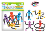 Power Joy Fidget Toy Pop Tubes Robot 4-Piece Set for Kids
