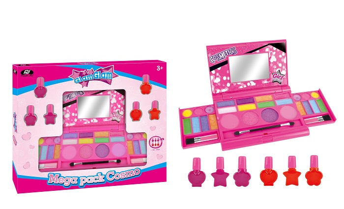 Power Joy Glam Glam Mega Pack Cosmetic  Makeup Kit  Playset for Kids