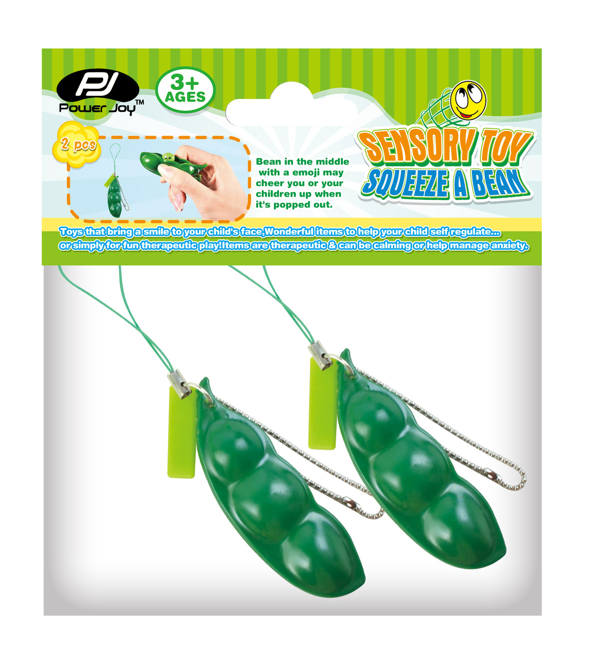 Power Joy Fidget Toy Squeeze A Bean 2-pieces  Set