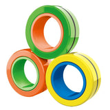 Magnetic Ring Sensory Fidget Toy 3-Piece - Smooth Hand Spinner Toy for Kids