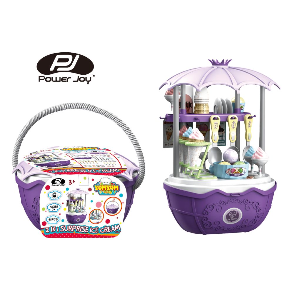 Power Joy Yum Yum Surprise Ice Cream 2-in-1 Roleplay Set