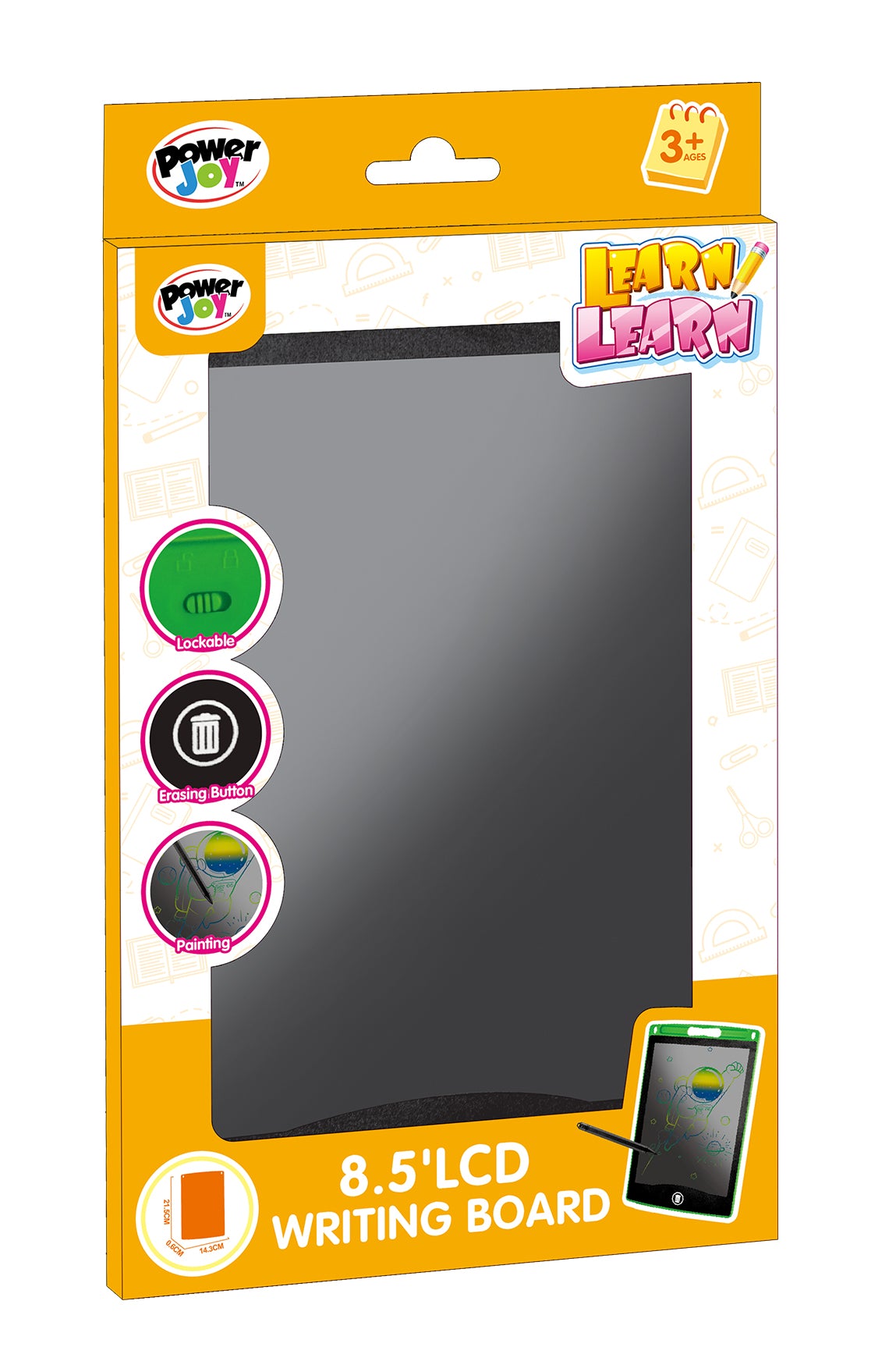 Power Joy Learn LCD Writng Board 8.5 Inch Battery Operated