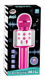 Power Joy Music Karaoke Microphone Battery Operated Assorted Colors - Random Selection