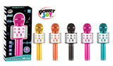 Power Joy Music Karaoke Microphone Battery Operated Assorted Colors - Random Selection