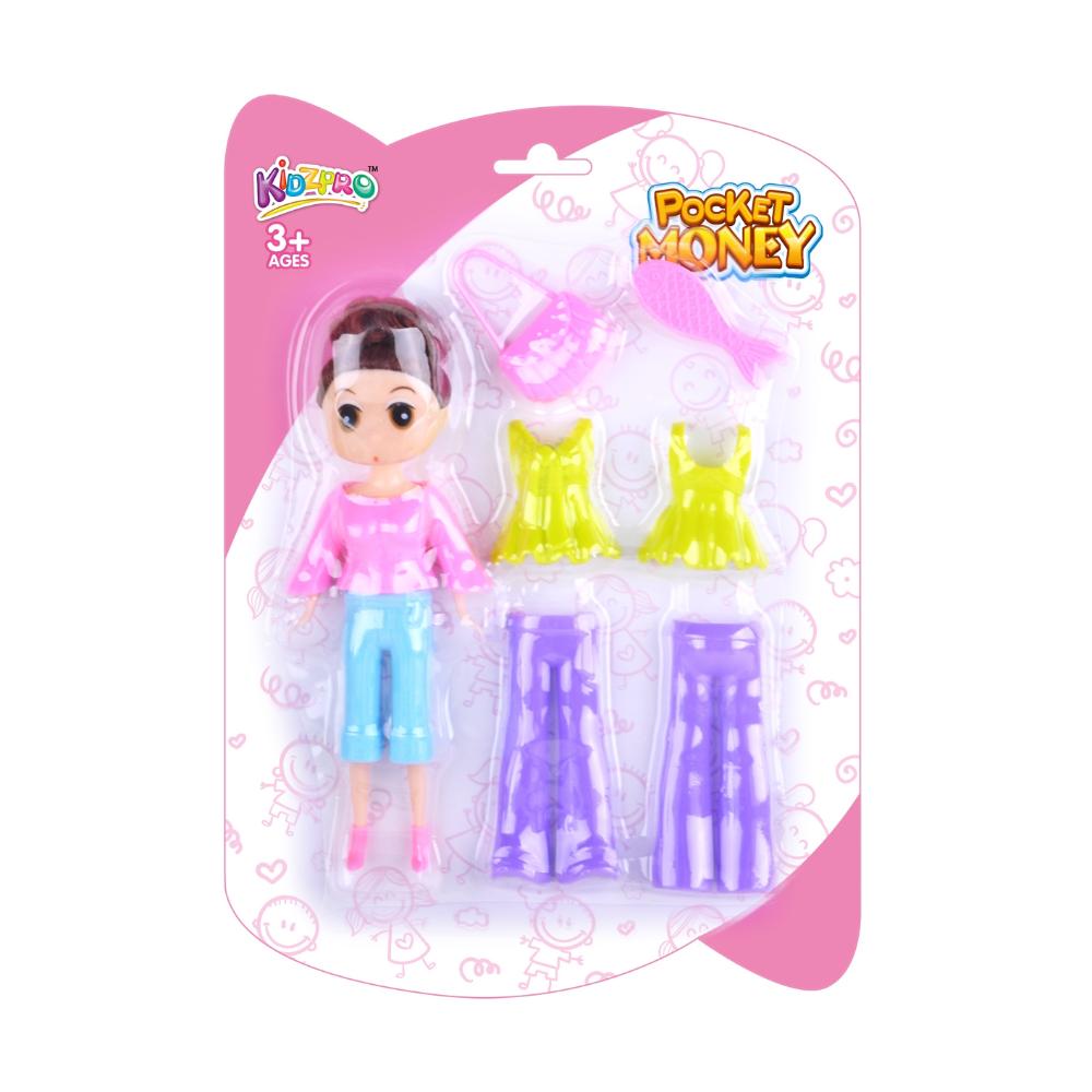 Kidzpro Snap-On Fashion Doll Playset  7-Piece Set