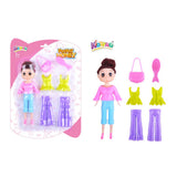 Kidzpro Snap-On Fashion Doll Playset  7-Piece Set