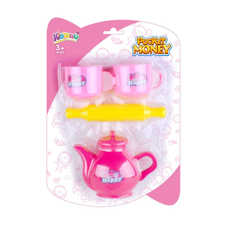 Kidzpro Tea Time Playset for Kids  4-Piece Set