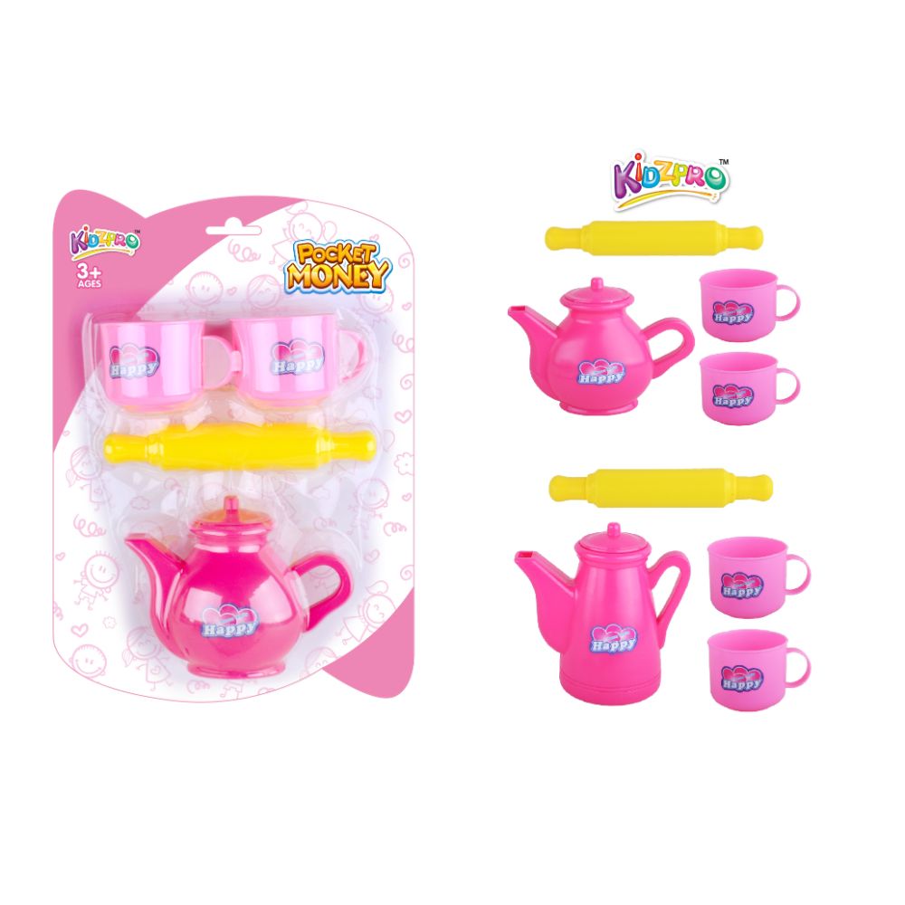 Kidzpro Tea Time Playset for Kids  4-Piece Set