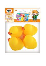 Power Joy Everyday Floating Bath Ducks 4-Piece Set for Kids