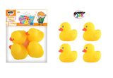 Power Joy Everyday Floating Bath Ducks 4-Piece Set for Kids