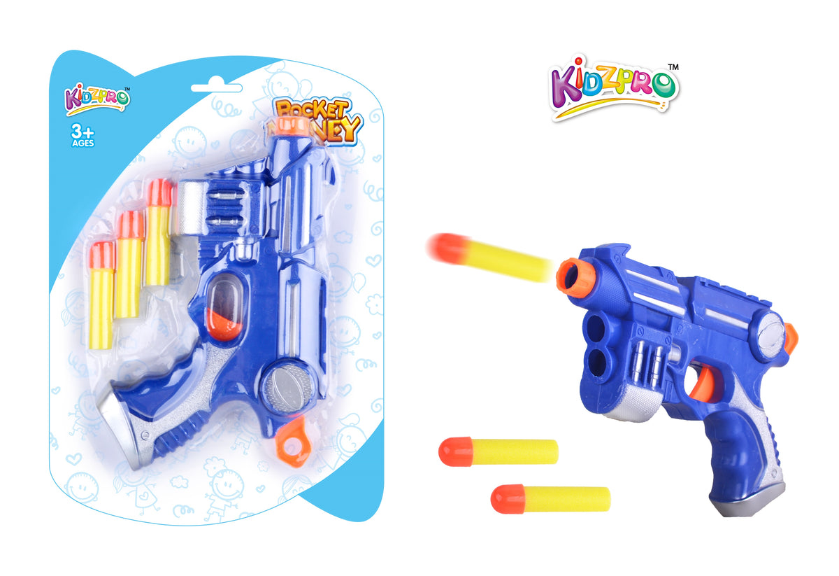 Kidzpro Foam Dart Blaster Toy for Kids Assorted Colours