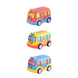 Kidzpro Funky Pull-Back Vehicles Toys for Kids - 3 Pieces Assorted