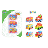Kidzpro Funky Pull-Back Vehicles Toys for Kids - 3 Pieces Assorted