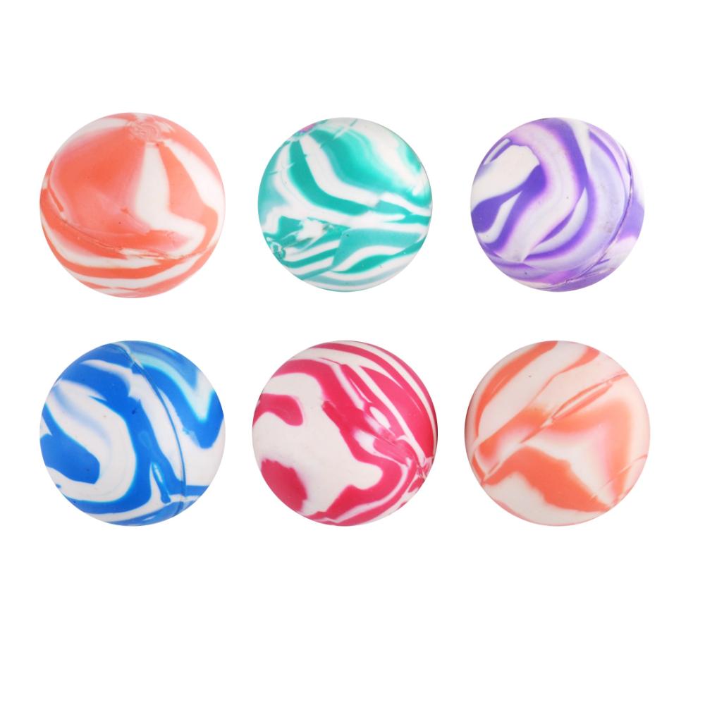 Kidzpro Colourful Bouncing Balls 6 Pieces, Multicolour Rubber Bouncy Ball Set for Kids, Ages 3+