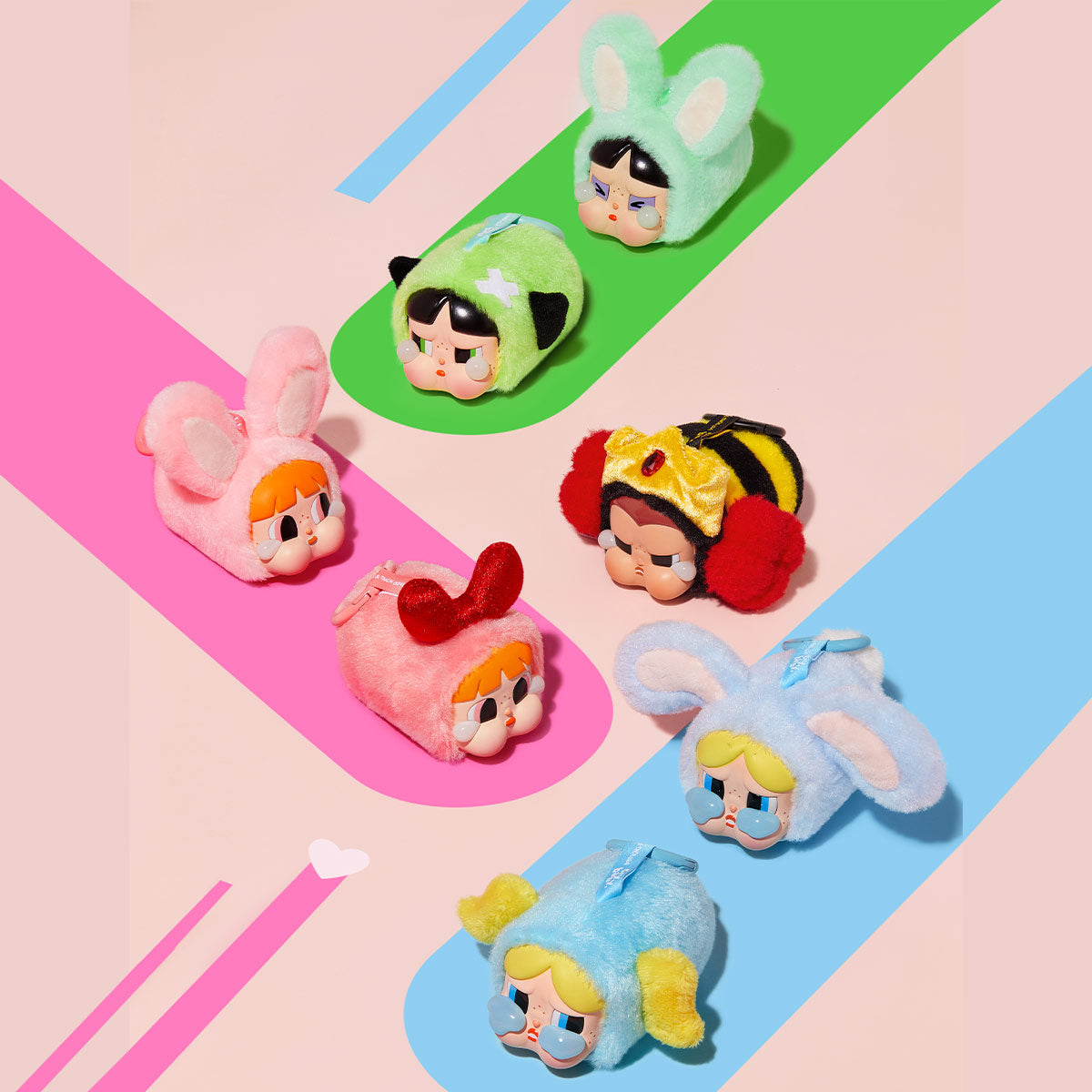 Crybaby X Power Puff Girls Series Collectible Toys