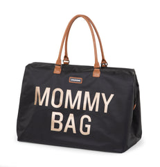 Childhome Mommy Bag Big Black Gold Large Baby Diaper Travel Bag