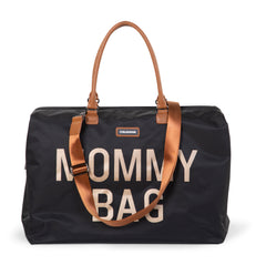 Childhome Mommy Bag Big Black Gold Large Baby Diaper Travel Bag